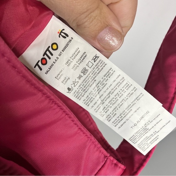 Totto Telga handbag crossbody bag hot pink small size - Picture 7 of 9